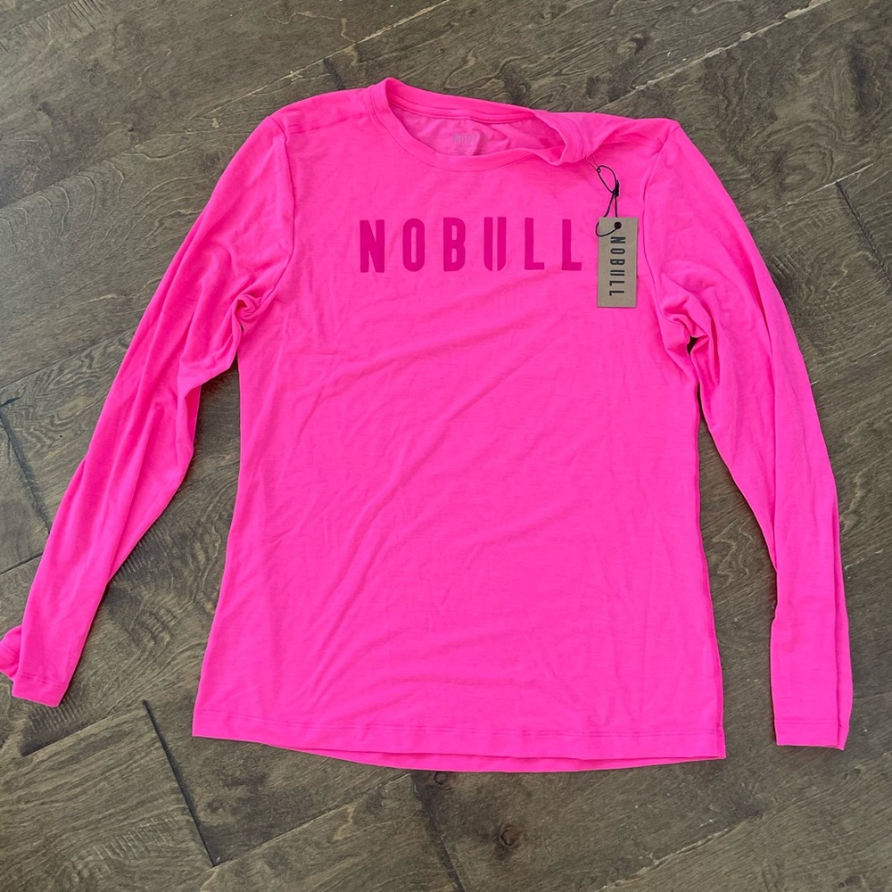 Nobull Womens Neon Pink Long Sleeve